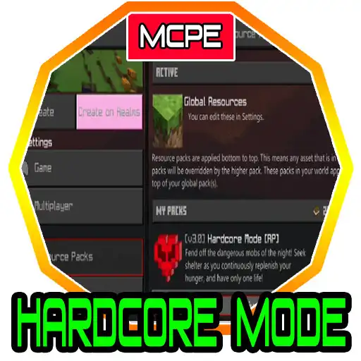 Play Hardcore Mode (Concept ) [1.16+] Addon for MCPE APK